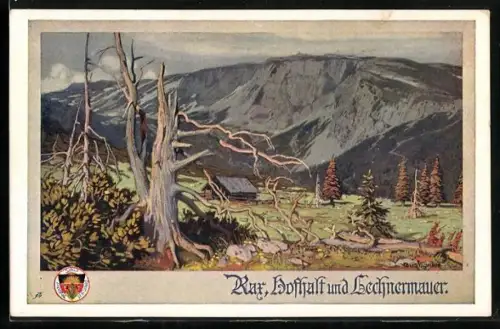 AK Deutscher Schulverein Nr. 521: Rax, Hofhast und Lechnermauer