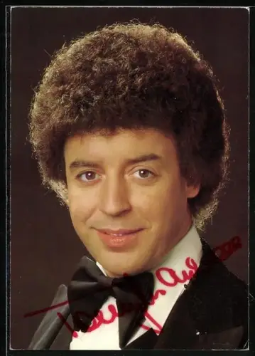 AK Musiker Tony Marshall im Anzug mit Autograph