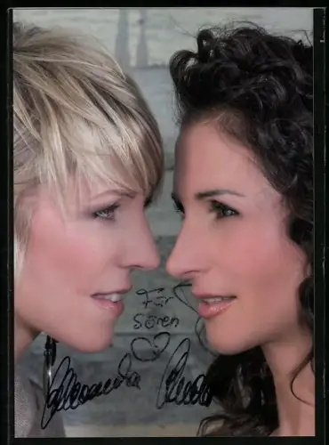 AK Musikerinnen Anita & Alexandra Hoffmann im Profil, Autograph