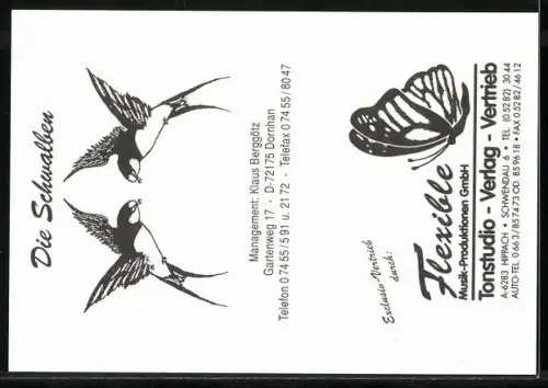 AK Musikerinnen Die Schwalben in Trachten mit Autograph