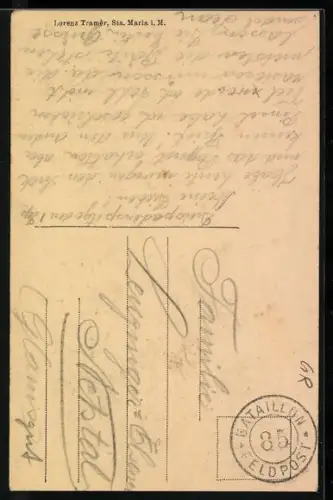 AK Sainte Marie aux Mines, Dorfstrasse mit Wohnhäusern