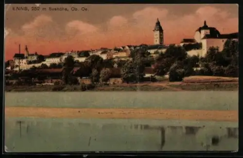 AK Enns /Ob. Oe., Partie im Ort