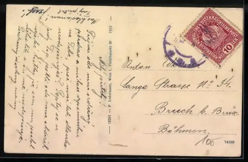 AK Enns /Ob. Oe., Partie im Ort