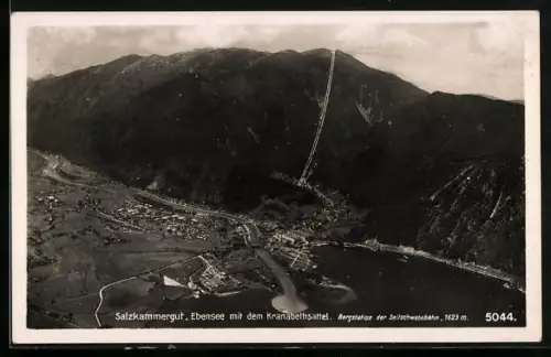 AK Ebensee /Kranabethsattel, Ortsansicht mit dem Kranabethsattel