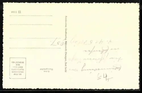 AK Ebensee am Traunsee, Ortsansicht mit Blick auf den See