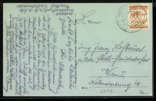 AK Engelhartszell a. d. Donau, Dampfer auf der Donau