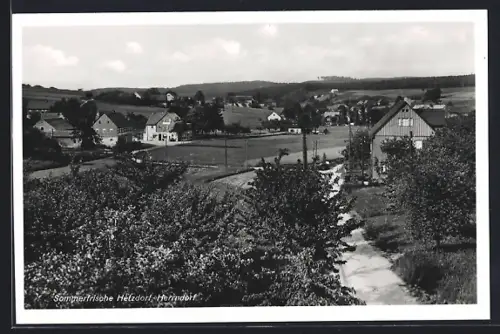 AK Hetzdorf-Herrndorf, Ortsansicht aus der Vogelschau