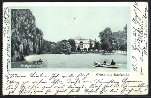 AK Karlsruhe, Stadtgartenteich