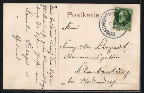 AK Donauwörth, Partie am Wege zum Schellenberg