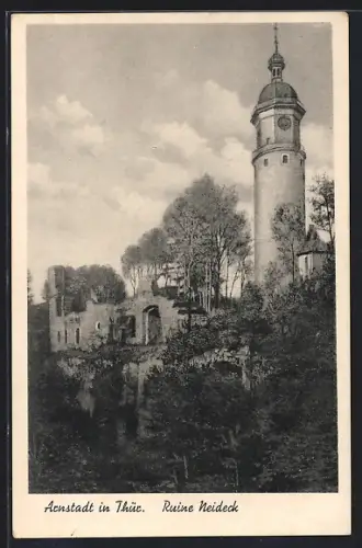 AK Arnstadt in Thür., Ruine Neideck