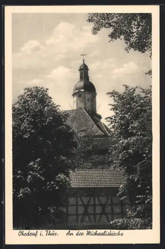 AK Ohrdruf i. Thür., An der Michaeliskirche