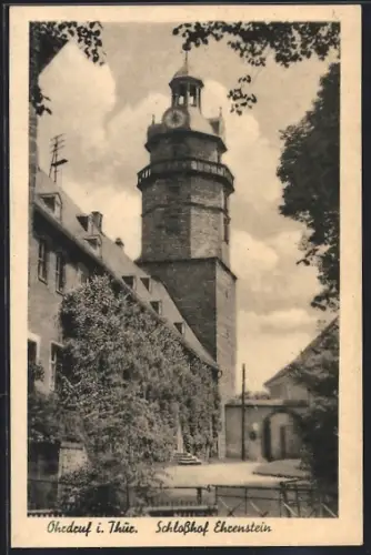 AK Ohrdruf i. Thür., Schlosshof Ehrenstein