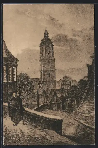 AK Meissen / Elbe, Frauenstufen