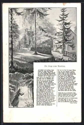 AK Dresden-Rockau, Die Sage vom Borsberg