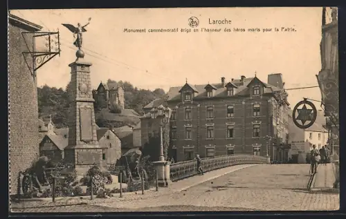 AK Laroche, Monument commémoratif érigé en l`honneur des héros morts pour la Patrie