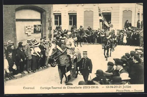 AK Tournai, Cortège-Tournoi de Chevalerie 1913