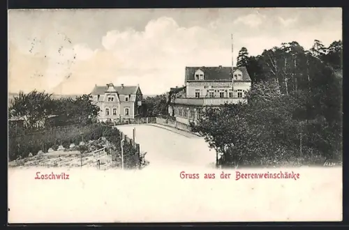 AK Dresden-Loschwitz, Gasthaus zur Beerenweinschänke