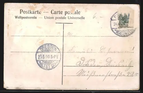 AK Dresden-Rochwitz, Gasthof Ober-Rochwitz