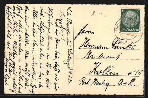 AK Pirna, Blick in die Strasse