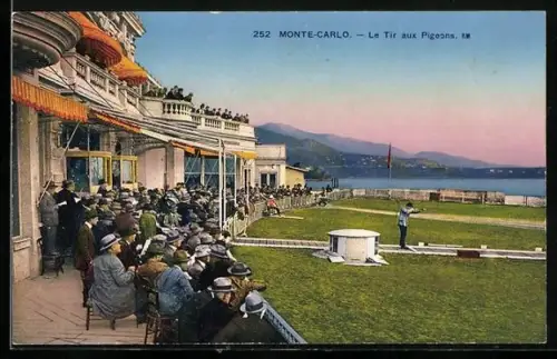 AK Monte Carlo, Mann beim Tontaubenschiessen