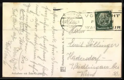 AK Wien, Hochschaubahn auf dem Prater