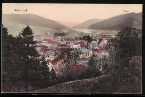 AK Schirmeck, Totalansicht vom Hügel aus