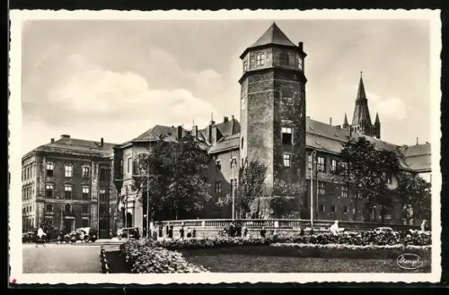 AK Königsberg, Schloss vom Münzplatz aus