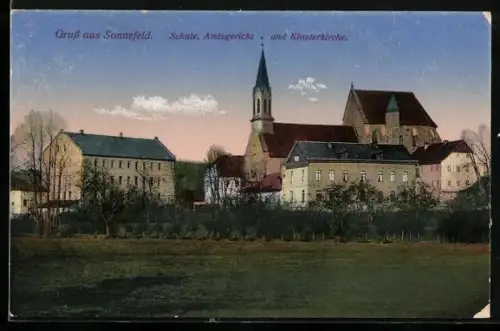 AK Sonnefeld, Schule, Amtsgericht und Klosterkirche