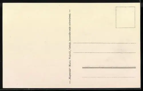 AK Lovcen, Njegosch-s Grab mit Besuchern