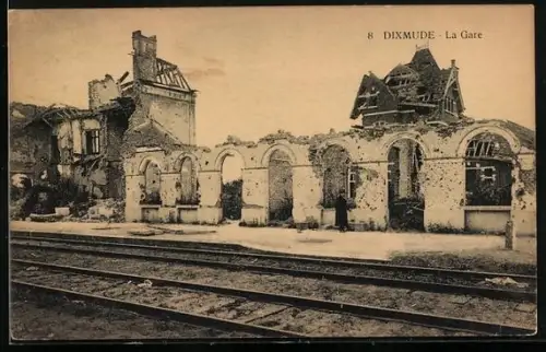 AK Dixmude, La Gare détruite