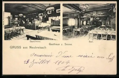 AK Neubreisach, Gasthaus zur Sonne