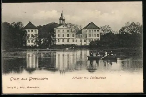AK Gravenstein, Schloss mit Schlossteich