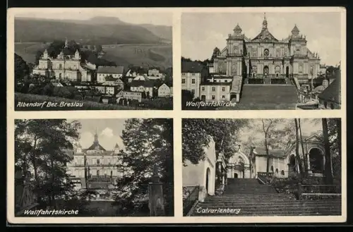 AK Albendorf, Wallfahrtskirche, Calvarienberg