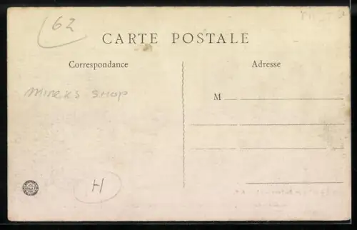 AK Hersin-Coupigny, La Grande-Rue - Magasin des Mineurs