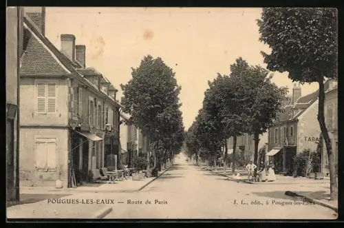 AK Pougues-les-Eaux, Route de Paris
