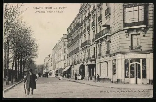 AK Charenton-le-Pont, Avenue Fèlicie Cholet