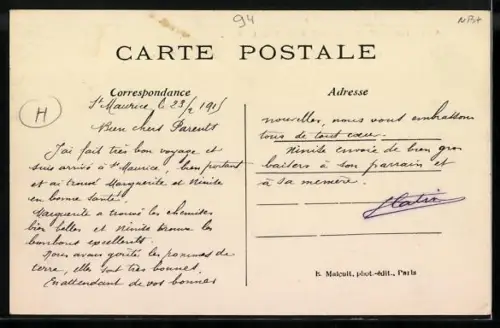 AK Charenton, Place Bobillot, Strassenpartie