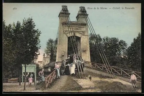 AK Créteil, Rives de la Marne, La Passerelle