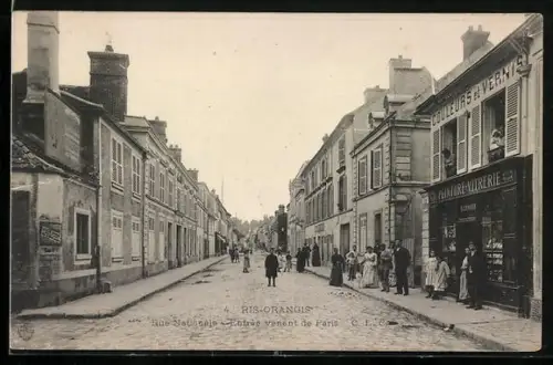 AK Ris-Orangis, Rue Nationale, Entrée de Paris