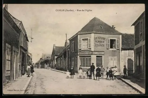 AK Conlie, Cafe-Restaurant C. Sassier, Rue de l`Eglise