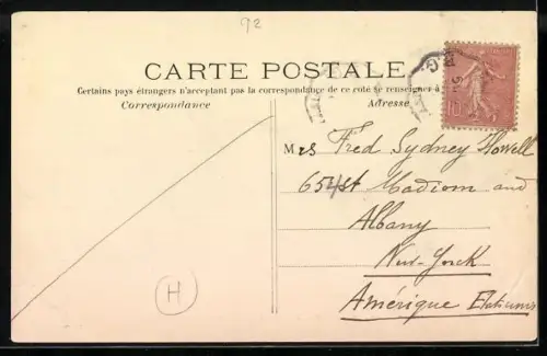 AK Clamart, Rue de Paris (vers la Gare)