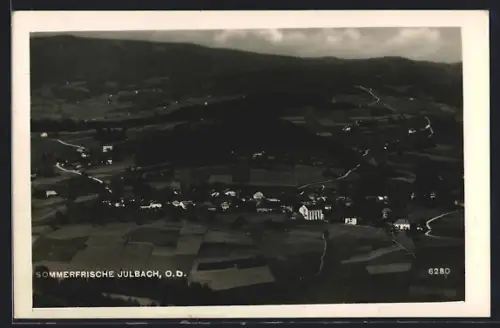 AK Julbach /O.D., Panorama vom Flugzeug aus
