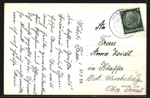 AK Julbach /O.D., Panorama vom Flugzeug aus