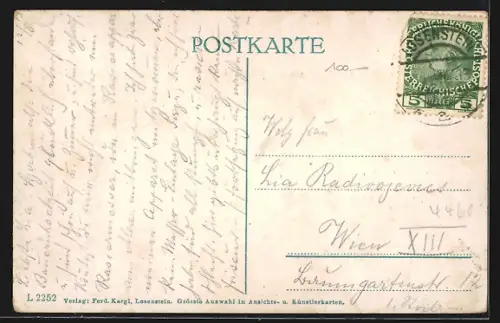 AK Losenstein a. d. Enns, Uferpartie an der Enns