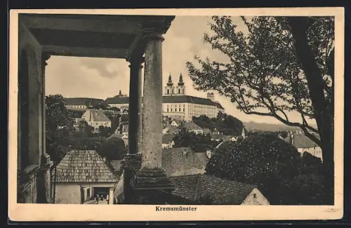 AK Kremsmünster, Blick zum Benediktinerstift