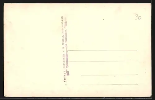 AK Hofkirchen i. M., Ortsansicht mit Schloss Ranariedl u.Pfarrkirchen