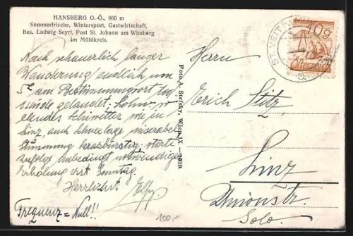 AK St. Johann am Wimberg, Hansberg, Ortsansicht