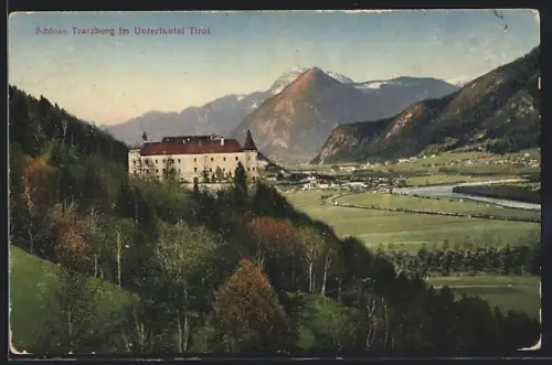 AK Schwaz, Schloss Tratzberg, Blick zum Schloss