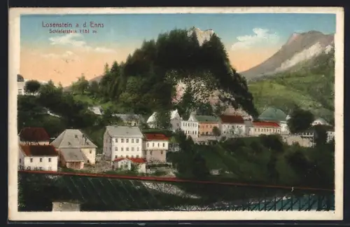 AK Losenstein a.d. Enns, Ortsansicht mit Schieferstein