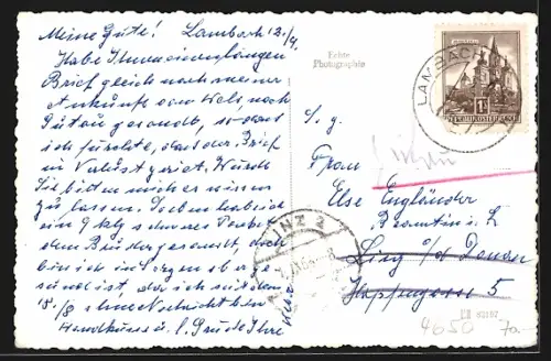 AK Lambach /O. Ö., Blick auf das Bezirksaltersheim